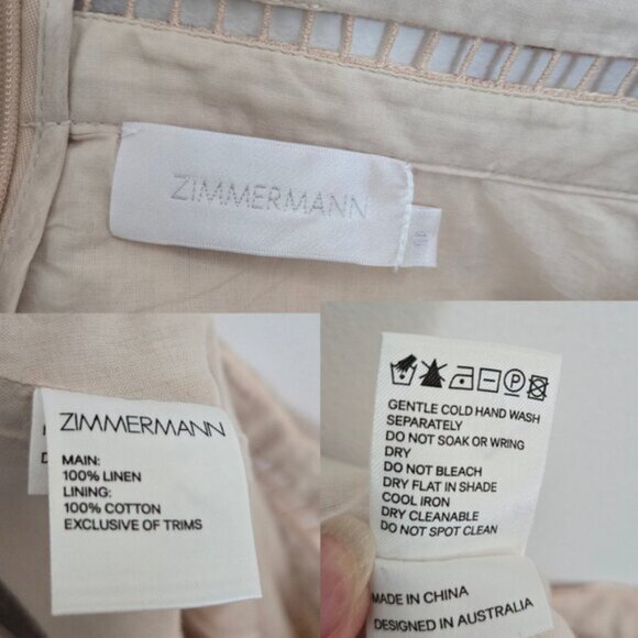 Zimmermann Corsair Flutter Shorts Size 0 XS b94 - Picture 7 of 12